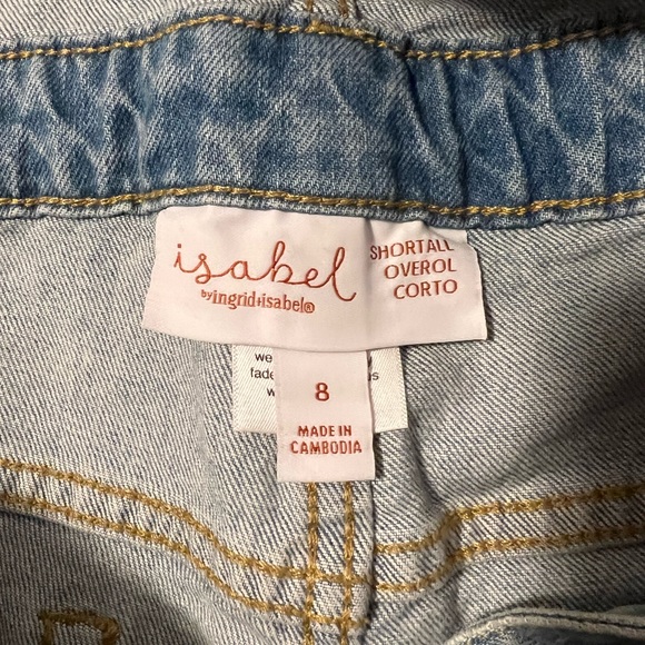 Isabel Maternity by Ingrid & Isabel short tails maternity jean overalls - Picture 3 of 4